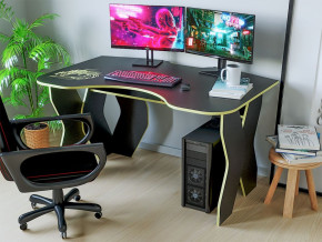 Компьютерный стол КЛ №9.0 (Черный/Желтый) в Ушье - ushya.germes-mebel.ru | фото
