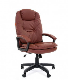 Кресло для руководителя  CHAIRMAN 668 LT (экокожа коричневый) в Ушье - ushya.germes-mebel.ru | фото