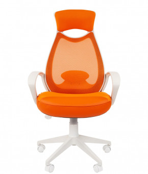 Кресло для руководителя  CHAIRMAN 840 white (TW 16 оранжевый/сетка TW 66 оранжевая) в Ушье - ushya.germes-mebel.ru | фото