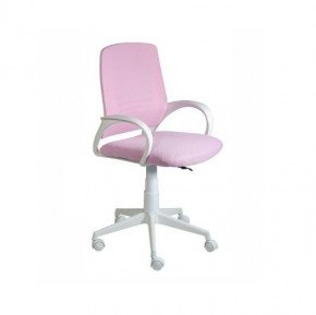 Кресло Ирис White сетка/ткань розовая в Ушье - ushya.germes-mebel.ru | фото