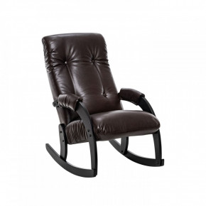 Кресло-качалка Модель 67 Венге, к/з Vegas Lite Amber в Ушье - ushya.germes-mebel.ru | фото