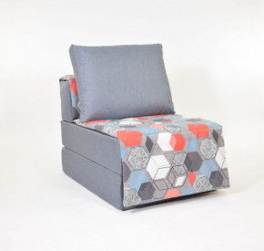 Кресло-кровать бескаркасное Харви (серый-геометрия слейт) в Ушье - ushya.germes-mebel.ru | фото
