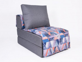 Кресло-кровать бескаркасное Харви (серый-сноу деним) в Ушье - ushya.germes-mebel.ru | фото