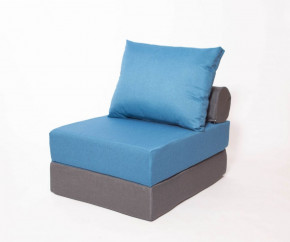 Кресло-кровать-пуф бескаркасное Прайм (синий-графит (Ф)) в Ушье - ushya.germes-mebel.ru | фото