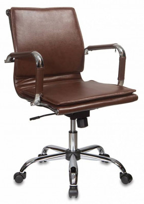 Кресло руководителя Бюрократ CH-993-LOW/BROWN коричневый в Ушье - ushya.germes-mebel.ru | фото