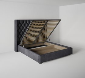 Кровать Версаль люкс 0.8 м с подъемным механизмом в Ушье - ushya.germes-mebel.ru | фото