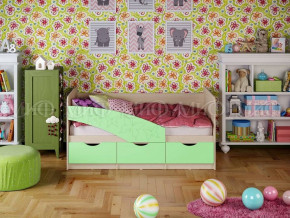 Кровать Бабочки (Салатовый матовый) 1600 в Ушье - ushya.germes-mebel.ru | фото