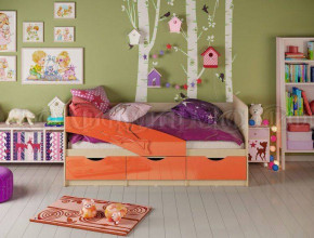 ДЕЛЬФИН Кровать 1800 (Оранжевый металлик) в Ушье - ushya.germes-mebel.ru | фото
