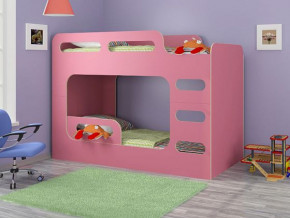 Кровать двухъярусная Дельта-Макс-20.03 Розовый в Ушье - ushya.germes-mebel.ru | фото