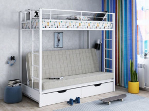 Кровать двухъярусная с диваном "Мадлен-ЯЯ" с ящиками в Ушье - ushya.germes-mebel.ru | фото
