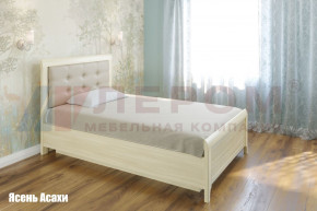 Кровать КР-1032 с мягким изголовьем в Ушье - ushya.germes-mebel.ru | фото