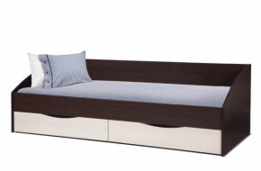 Кровать одинарная "Фея - 3" симметричная New (2000Х900) венге/вудлайн кремовый в Ушье - ushya.germes-mebel.ru | фото