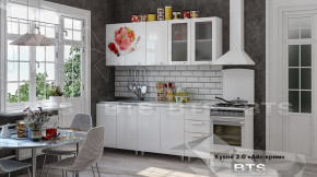 Кухонный гарнитур Айс-крим 2.0 (БТС) белый глянец в Ушье - ushya.germes-mebel.ru | фото