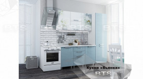 Кухонный гарнитур Бьянка 2.1 (БТС) Голубые блёстки М31 в Ушье - ushya.germes-mebel.ru | фото
