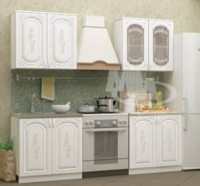 ЛИЗА-2 Кухонный гарнитур 1,6 Белый глянец холодный в Ушье - ushya.germes-mebel.ru | фото