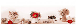 Панель стеновая Розы и вишни 2800 (sv-939) фотопечать в Ушье - ushya.germes-mebel.ru | фото