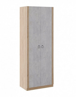 Шкаф 2 двери Глэдис М22 (Дуб Золотой/Цемент светлый) в Ушье - ushya.germes-mebel.ru | фото
