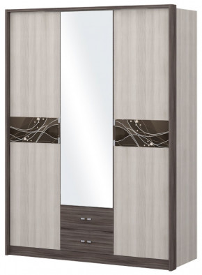 Шкаф 3-х дверный с зеркалом Шк68.2 МС Николь в Ушье - ushya.germes-mebel.ru | фото