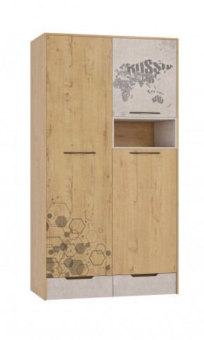 Шкаф для одежды 3 двери и 2 ящика Шк134.0 ДС Стэнфорд в Ушье - ushya.germes-mebel.ru | фото