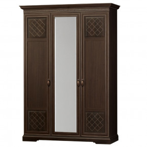 Шкаф для одежды 3-дверный №800 Парма Дуб нортон темный в Ушье - ushya.germes-mebel.ru | фото