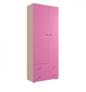 Шкаф ДМ 800 с 2-мя ящиками (розовый) в Ушье - ushya.germes-mebel.ru | фото