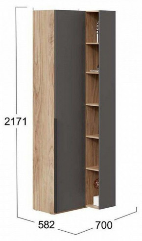 Шкаф комбинированный Порто СМ-393.21.024 в Ушье - ushya.germes-mebel.ru | фото