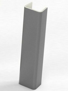 Торцевая заглушка  для цоколя h100 мм Цвет Алюминий (SV-Мебель) в Ушье - ushya.germes-mebel.ru | фото