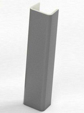 Торцевая заглушка для цоколя h150 мм Цвет Алюминий (SV-Мебель) в Ушье - ushya.germes-mebel.ru | фото
