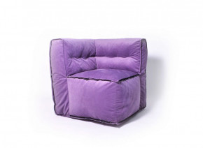 Угловое модульное бескаркасное кресло Комфорт (Фиолет велюр) в Ушье - ushya.germes-mebel.ru | фото