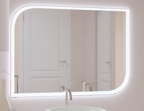Зеркало в ванную Монреаль с LED подсветкой в Ушье - ushya.germes-mebel.ru | фото